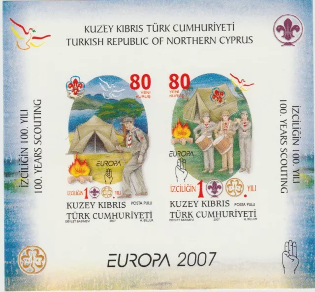 2007 - Chypre Turc - Europa Cept - Scout - 1 Bf MNH MF76895