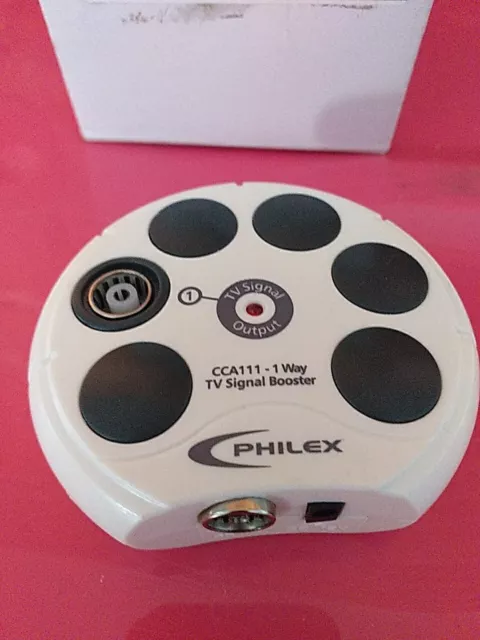 Philex TV Signal Booster 1 Way CCA111 - Boost Your TV Signal In Poor Reception