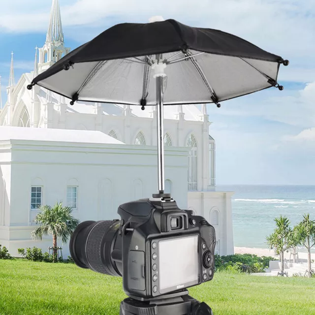 Black DSLR Camera Umbrella Sunscreen Rain Ha.EL