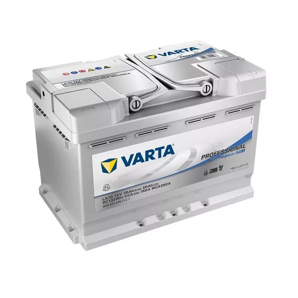 VARTA LA70 PROFESSIONAL Dual Purpose 840 070 076 AGM Batteria 70Ah EUR  171,84 - PicClick IT