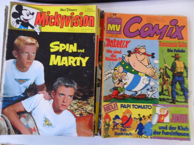 22 x Comic - 16 x Mickyvision 60er Jahre / 6 x MV Comix 70er Jahre - Z. 2-3/3/3-