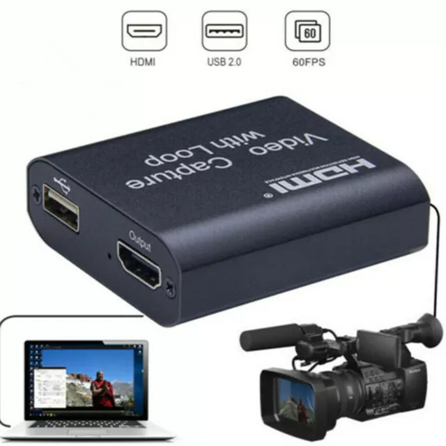 USB 2.0 HDMI Video & Audio Digital Capture Card Recorder 1080P Game Live Capture