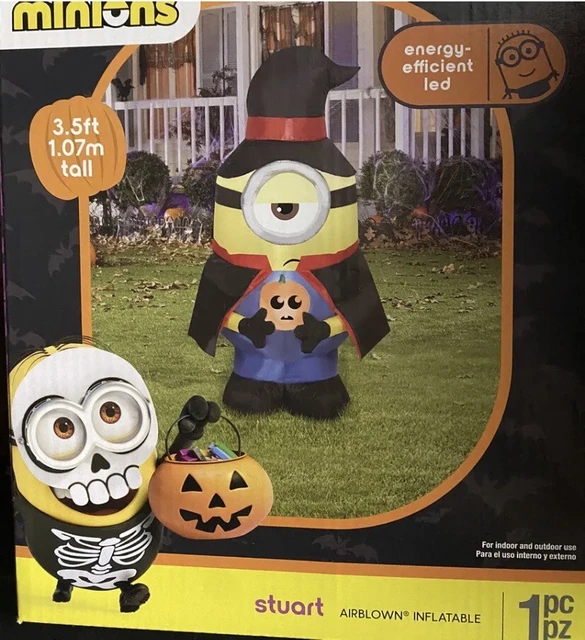 GEMMY MINIONS STUART Halloween Airblown Inflatable 3.5 ft 2022 44.00
