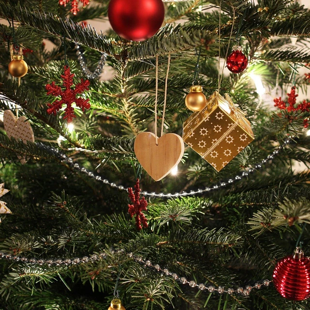 0,65 €/m 2x Perlengirlande für den Weihnachtsbaum - Perlenband in silberfarben 6