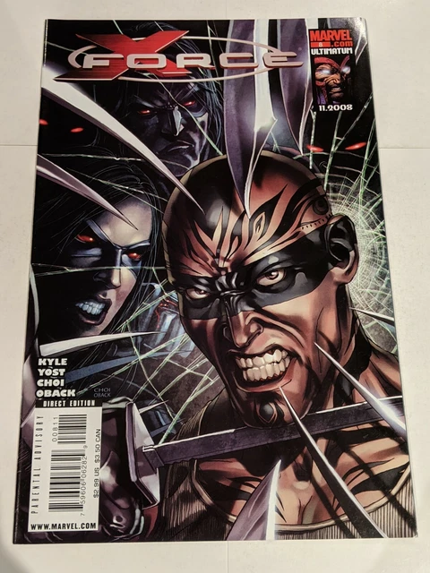 X-Force #8 December 2008 Marvel Comics Kyle Yost Choi Oback