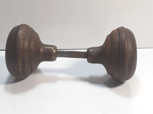 VTG Antique Reclaimed Brass Doorknobs 2"