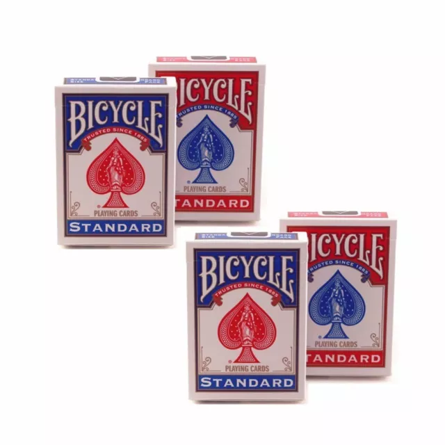 4 Decks Bicycle US Standard Playing Cards Poker Card Game Made in USA