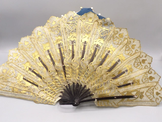 1 pièce Éventail pliant à plumes vintage pour femmes, éventail de mode