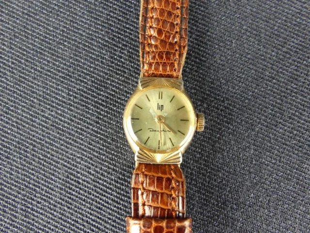 Jolie Montre Ancienne Pour Femme Plaqué Or - Marque Normandia - Vintage élégant