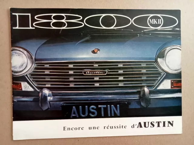 Catalogue   prospectus publicitaire  AUSTIN 1800 MK II