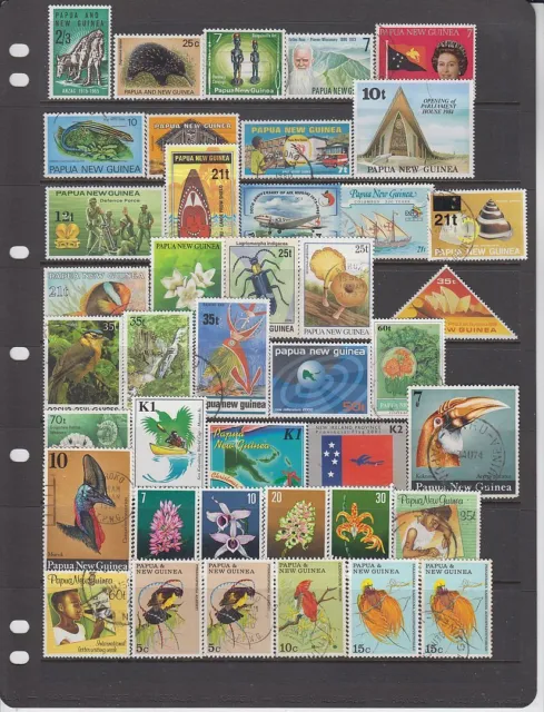 Papua New Guinea - 796no. different stamps (1952-2020)  (CV $601)