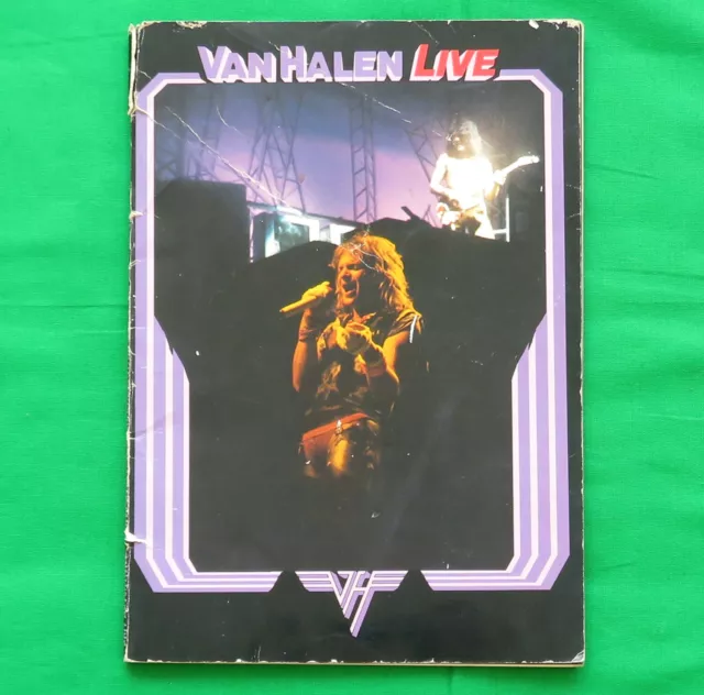 Van Halen Live Picture Book Concert Tour Rock Band Eddie 1984 Heavy Metal