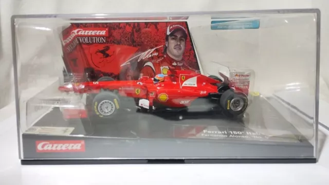 Jn "SCALEXTRIC" CARRERA EVOLUTION COCHE FERRARI 150º ITALIA 27417