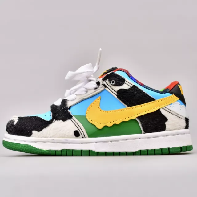 Nike Dunk Low SB x Ben & Jerry's Chunky Dunky Children Shoes Size 10C CU3244-100