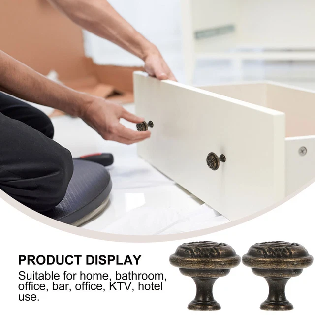 4 Pcs Kitchen Knobs Handle Armoire Wardrobe Cabinet Cupboard 3