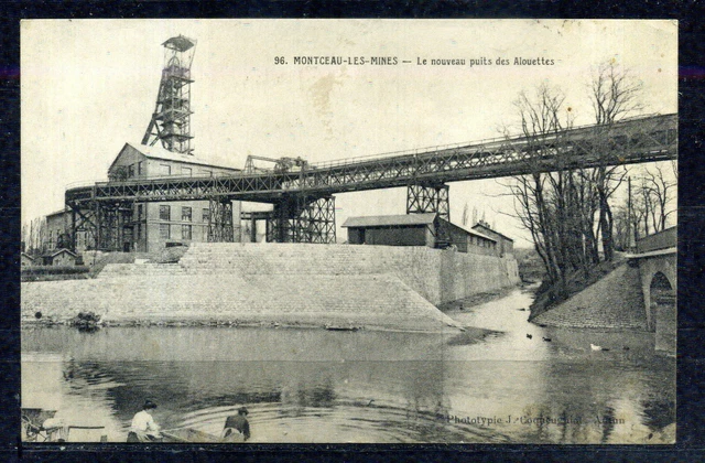 Montceau les Mines - Le Champ de Foire, 1914 / Fransız Postasından Geçmiş, Ön Yü