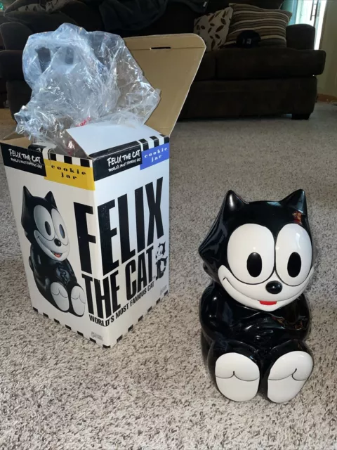 Felix The Cat Cookie Jar Vintage 1991 Benjamin Medwin, Used Good Condition