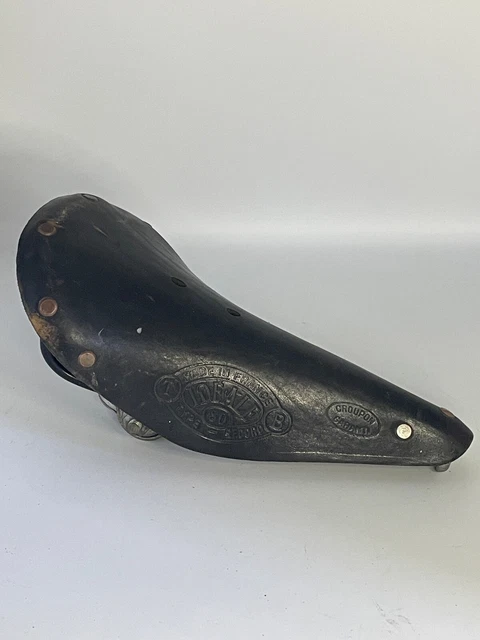 Sacoche de selle Cuir Véritable Noir - Custom Vélo