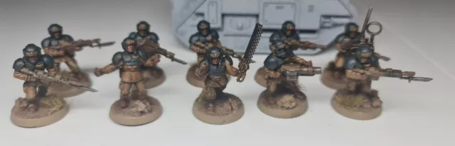 Warhammer 40k Astra Militarum Imperial Guard Cadian Shock Troops painted