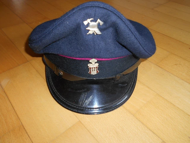 Mütze Schirmmütze Feuerwehr Hamburg Alkero Größe 59 1986 TOP