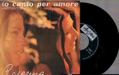 AVVENTURA A CASABLANCA disco 45 GIRI ROSANNA IO CANTO PER AMORE 