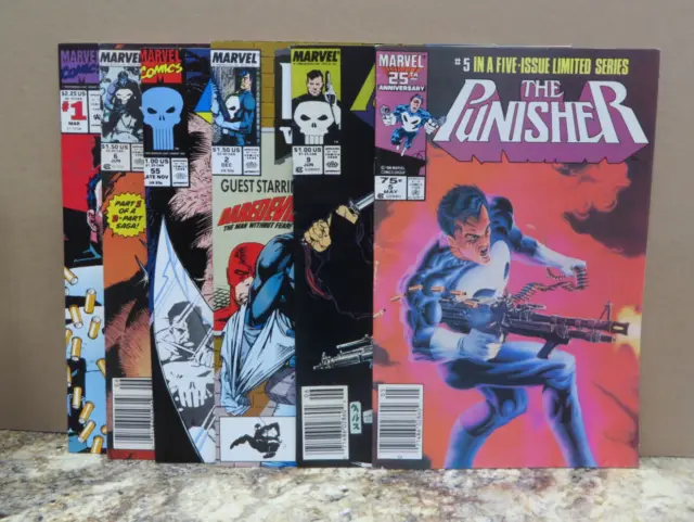 Punisher 6 Book Lot. War Zone, War Journal, Limited Series