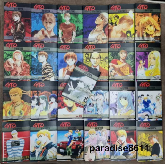 GTO: Great Teacher Onizuka Manga Volume 1-25 Full Set English Version DHL EXPRES