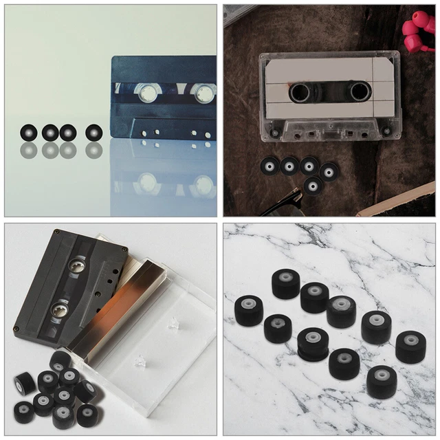 Rullo In Gomma Per Pinch Roller 13x6.3x2 Mm – Ricambio Per Lettori Cassette E Radioregistratori, Movimento Cinghia Pressione