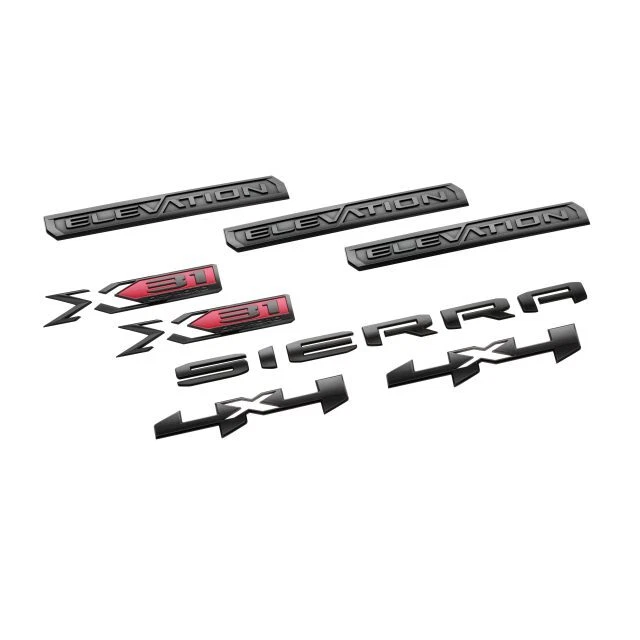 20192023 GMC SIERRA Elevation Edition Black Out Emblem Package GM