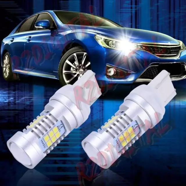 Coppia Lampade Led T20 Dacia Duster 6000K Bianco Puro 21 Smd Posizione Auto Stop