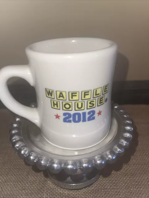 Waffle House 2012 Brand “America The Beautiful” Coffee Mug Heavy Diner Style