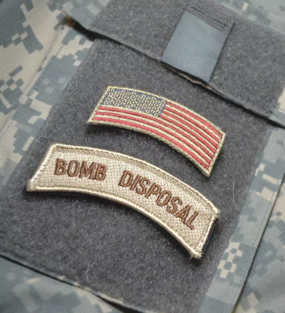 Kandahar Whacker© Nato Jsoc Army Eod Jtf Team Dd Tab: Us Flag + Bomb Disposal