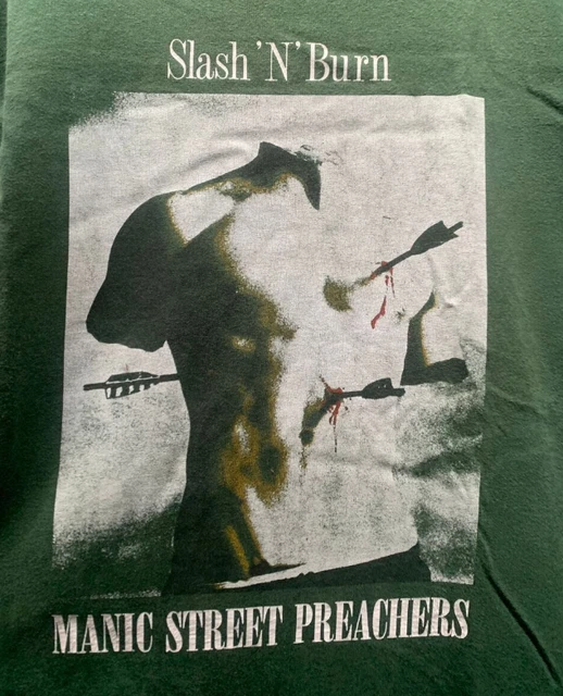 Manic Street Preachers　Slash N' Burn ロンT Manic Street Preachers Slash N' Burn ロンT Vintage 90s Manic