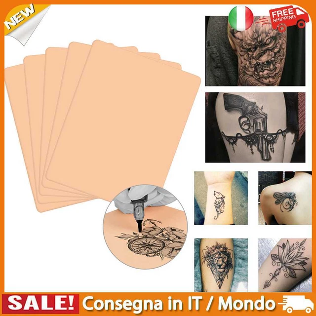 IT 1/5pcs Tattoo Practice Skin 1mm Thickness Tattoo Fake Skin Practice for Begin