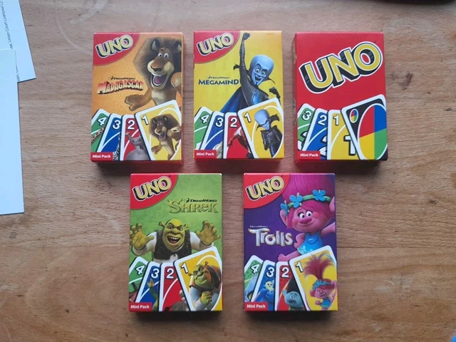 Shrek Uno Reverse Card Rassies SHREK, MADAGASCAR MEGAMIND, Trolls, Classic McDonald's 2024 UNO Game ...