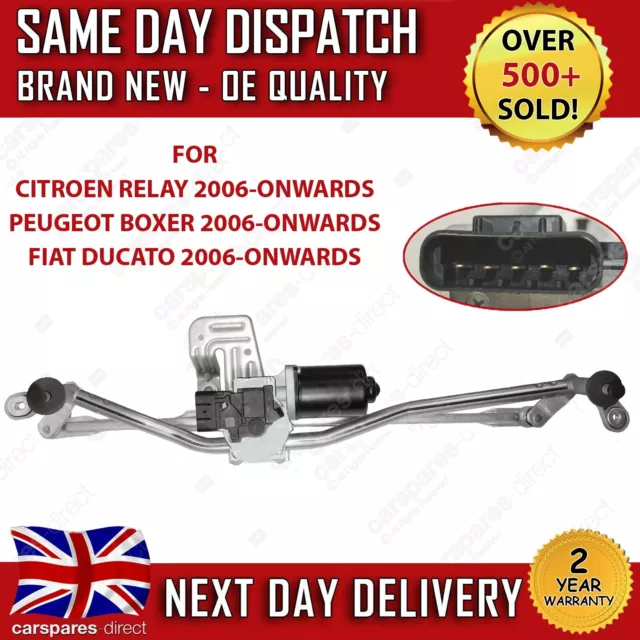 Peugeot Boxer / Citroen Relay Mk2 / Fiat Ducato Front Wiper Motor & Linkage