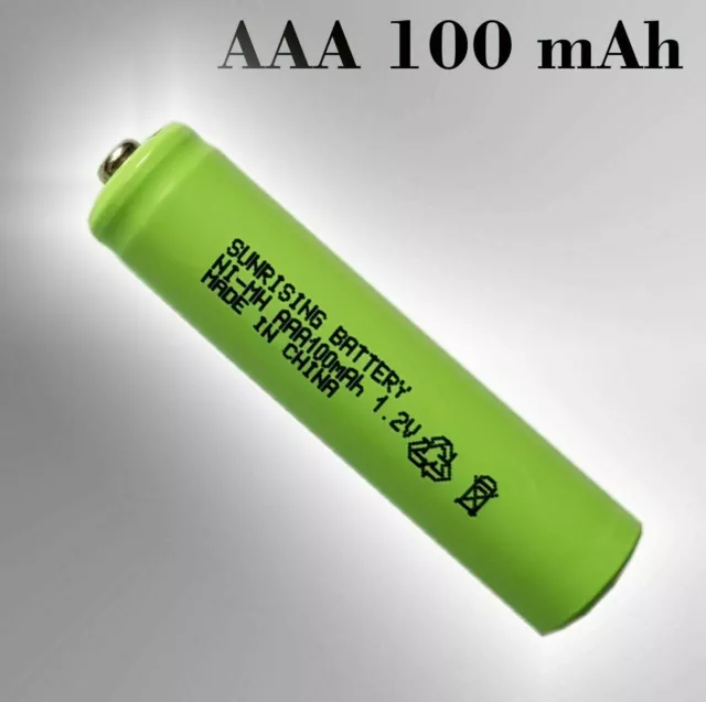 NI-MH AAA 100mAh 1,2V Batterie Rechargeable pour Solar-Leuchten Lampes