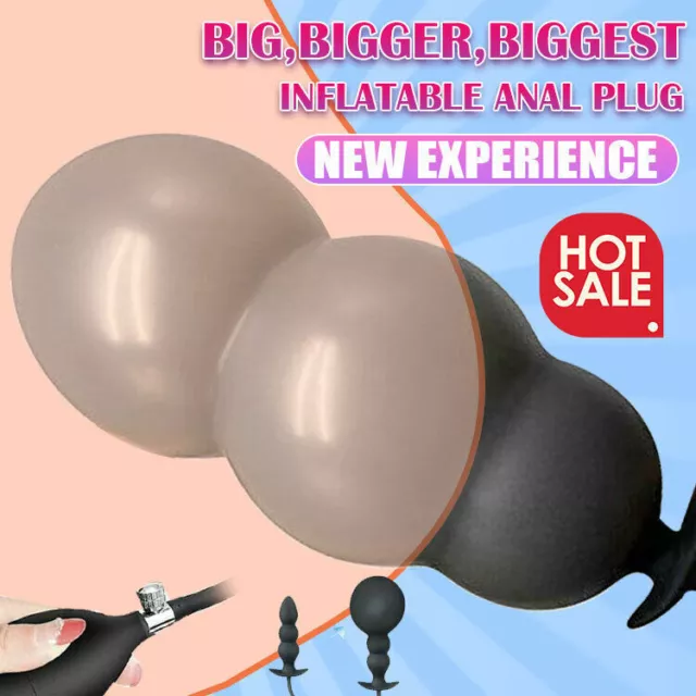 Large-Inflatable-Anal-Sex-Butt-Plug-G-Spot-Massager-Blow-Up-Expanding-Dildo-Toys