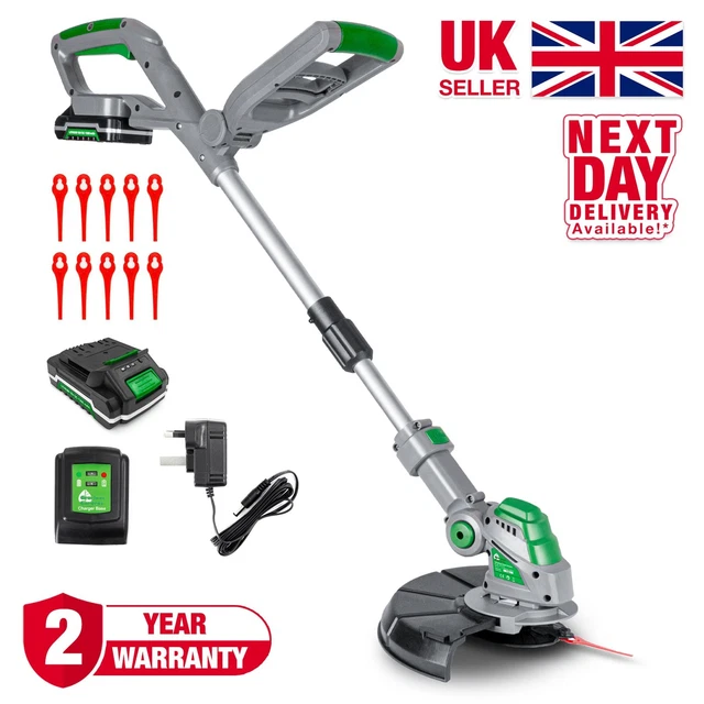 18V ELECTRIC BATTERY Cordless Strimmer Garden Edger Grass Trimmer