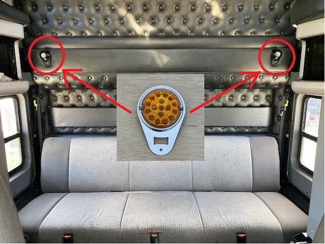 JML Teardrop Watermelon Light Plate ONLY -Kenworth T600/T660/T800/W900 - OE HOLE