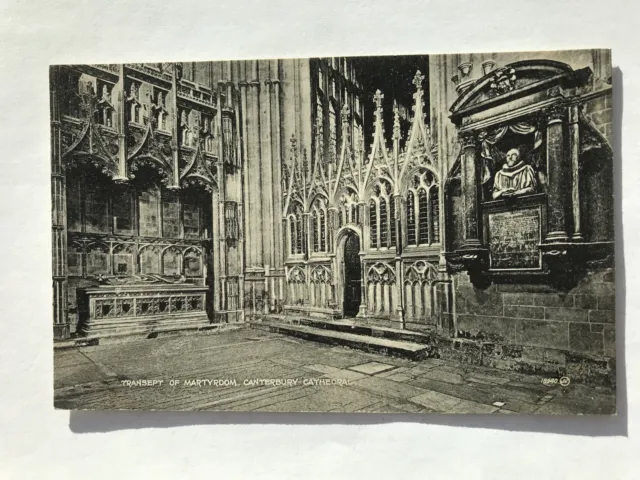 Transept Of Martyrdom, Canterbury Cathedral.  Postcard.