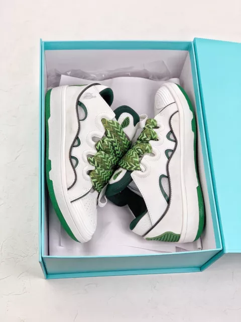 For Lanvin Curb Sneaker White Green Fashion Unisex Casual Street Board Shoes