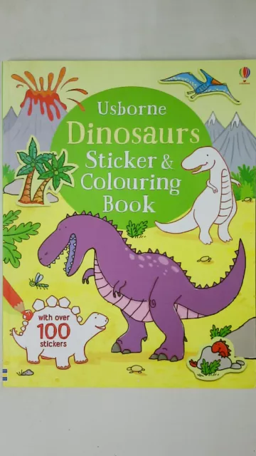 100081 Sam Taplin DINOSAURS STICKER AND COLOURING BOOK With over 100 stickers