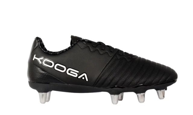 KooGa Power SG Rugby Boots Black Size UK 6.5 US 7.5 *REFSSS661