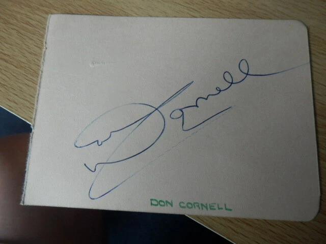 Valerie  Hobson    -  Actor   -  Don  Cornell  -  Singer    -  Autographs 2