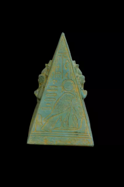 ANCIENT PYRAMID WITH TEMPLE Of King Ramesses Carving Egyptian Sculptures Stone 3