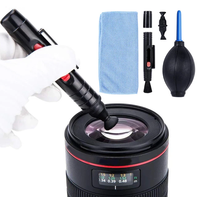 3pcs Keyboard Home Portable Tool Camera Cleaning Kit Brush Cloth Lens Air Blower