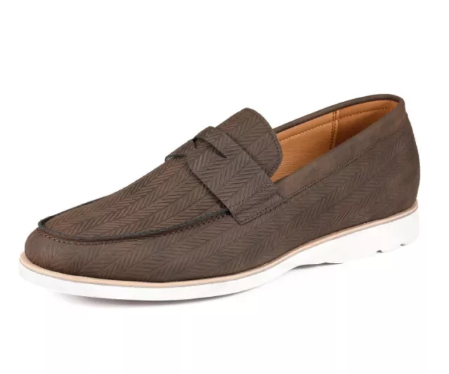 NEW NAUTICA ELIAS Penny TA9195 Burnished Brown Slip On Loafers Shoes Men s US 10 39.97 PicClick