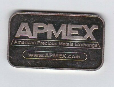 APMEX UNA ONCIA TROY .999 argento bar in Quasi Nuovo condizione. 