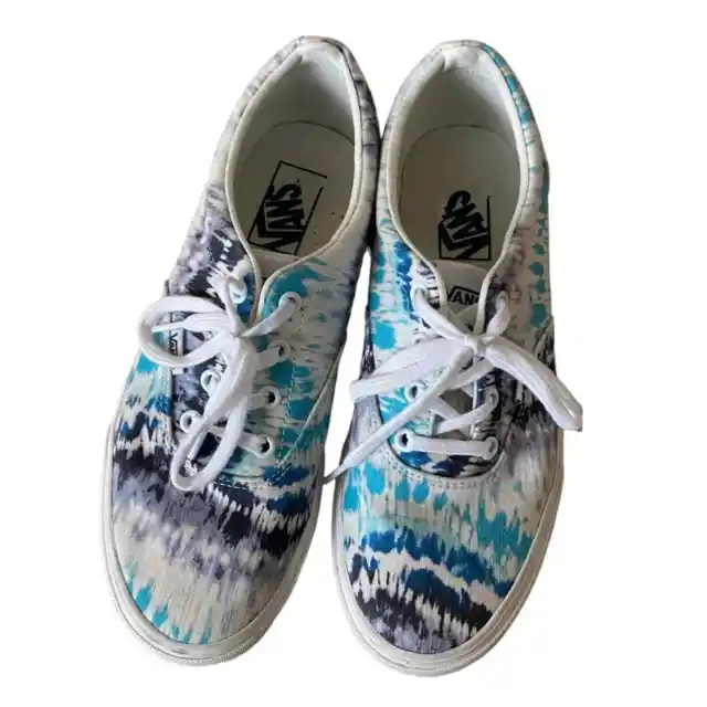 VANS Off the Wall Sneakers Women’s Size 9.5 Doheny Psychedelic Tie Dye Shoes